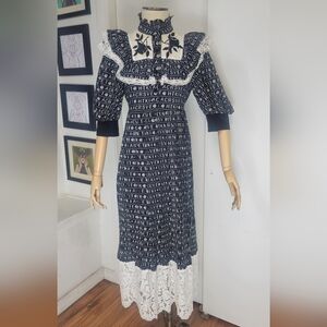 Black and White Prairie Dress
